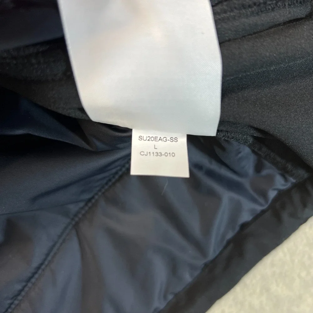 Air Jordan Mens Quilted Jacket Long Sleeve Black 1/2 Snap‎ Pullover Sport L